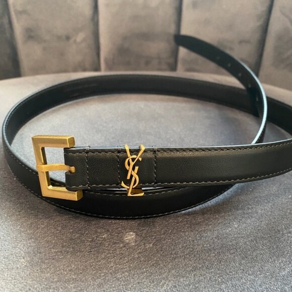 YSL Monogram Leather Belt - Picture 2 of 6